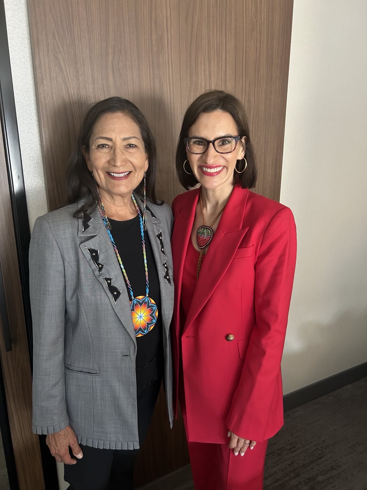 Peggy and Deb Haaland